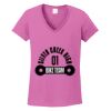 Ladies Heavy Cotton™ 100% Cotton V-Neck T-Shirt Thumbnail