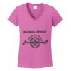 Ladies Heavy Cotton™ 100% Cotton V-Neck T-Shirt Thumbnail