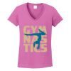 Ladies Heavy Cotton™ 100% Cotton V-Neck T-Shirt Thumbnail
